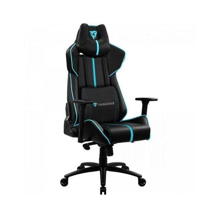 Cadeira Gamer Larger 200kg Black Cyan