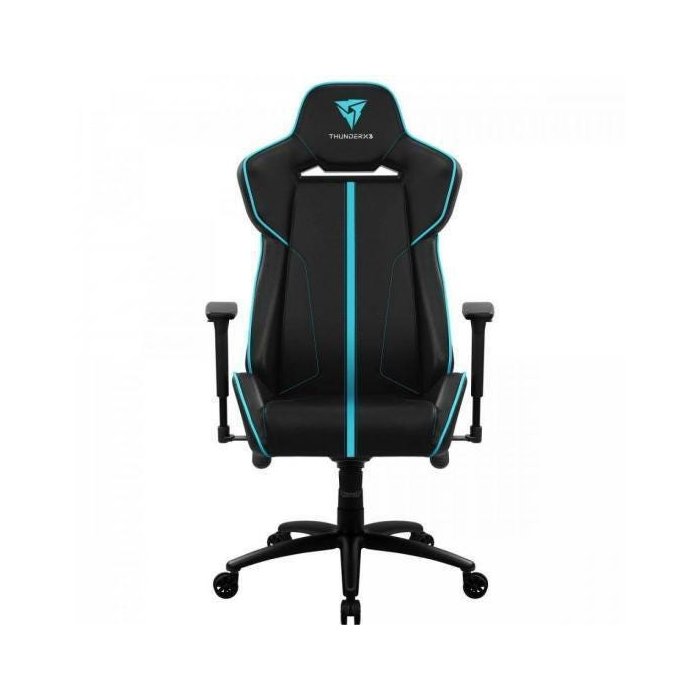 Cadeira Gamer Larger 200kg Black Cyan